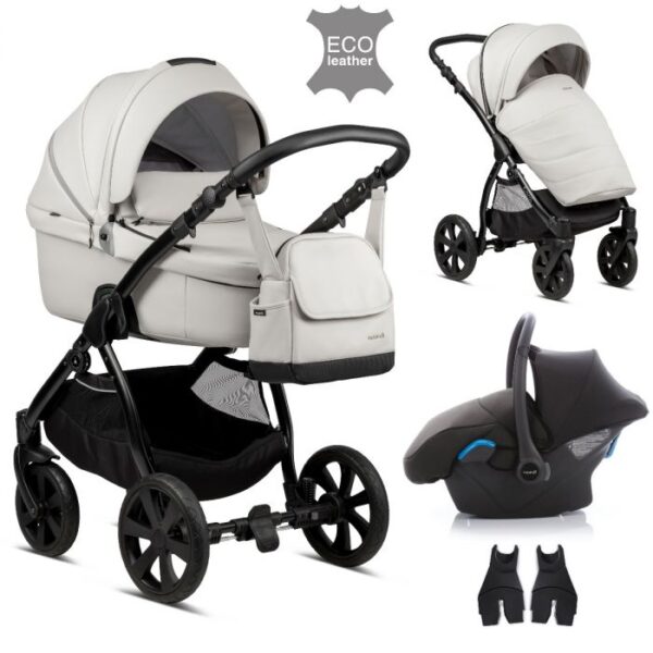 Noordi FJORDI 3 IN 1 Travel System   - Leather Finish Cloud