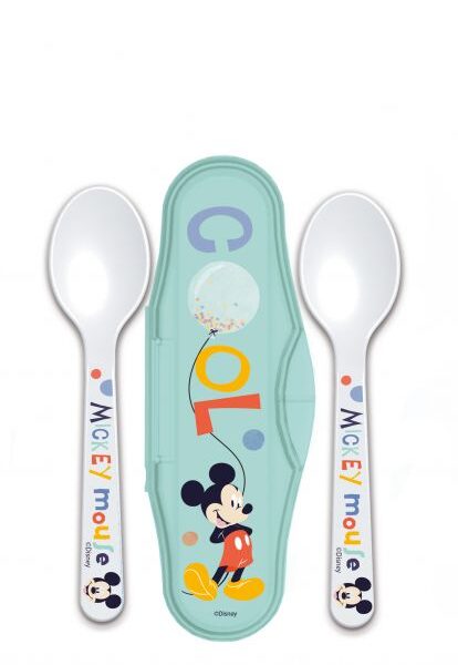 Set of 2 spoons with carrying case - Minnie Mouse