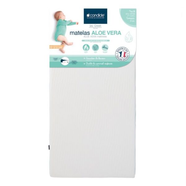 Candide Aloe Vera Cot Bed Mattress for children with sensitive skin