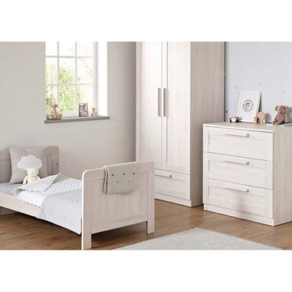 Mamas & Papas Atlas Cotbed, Dresser & Wardrobe Package  - Nimbus White