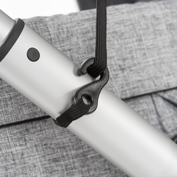 ShineSafe Premium Universal UVF50 Protection Pram Sunshade & Windbreaker  - Grey - Image 4