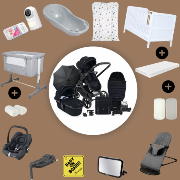 iCandy Peach 7 Newborn Bundle - Black