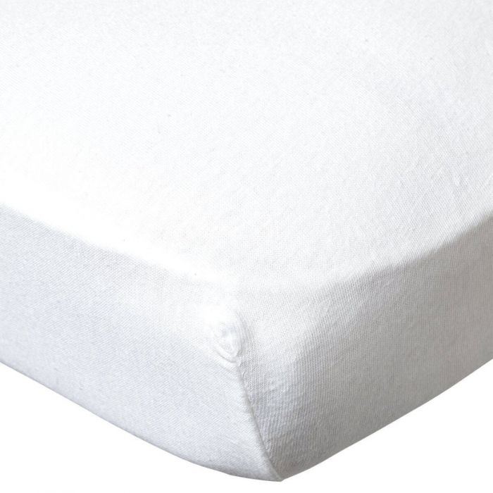 Babycalin 2-Pack Cot Fitted Sheets – 120x60 cm – 100% Cotton – White - Image 2